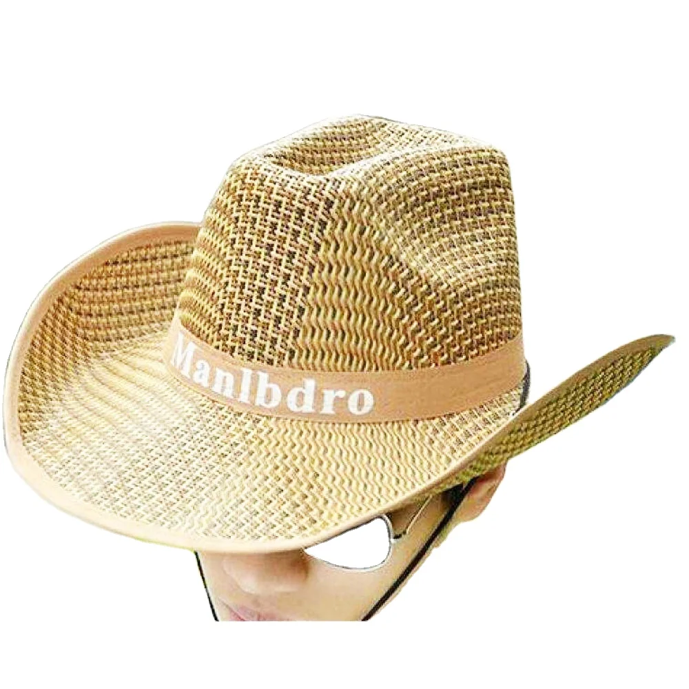 Wholesale popular Natural straw hat for man cowboy western