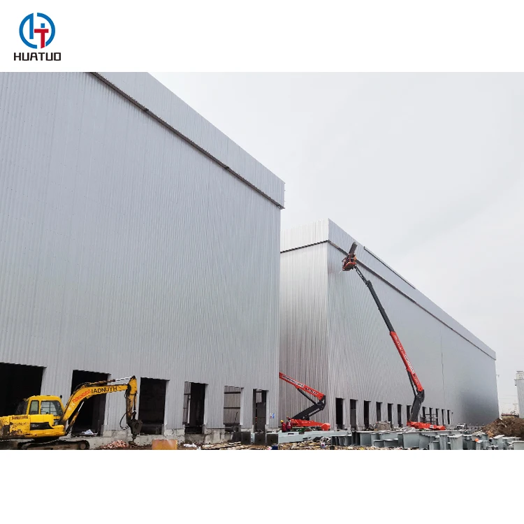 China Prefabricated Waterproof Light Steel Structure Storage Building Metal Sheds For Sale