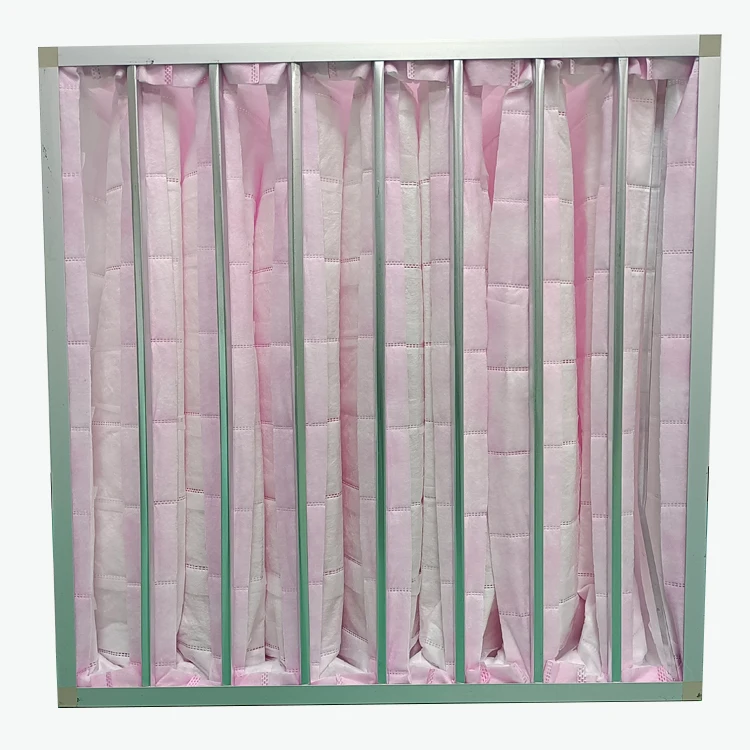 Medium Efficiency F7 Synthetic Fiber Pocket industrial Filter Bag Filter for Air Ventilation System