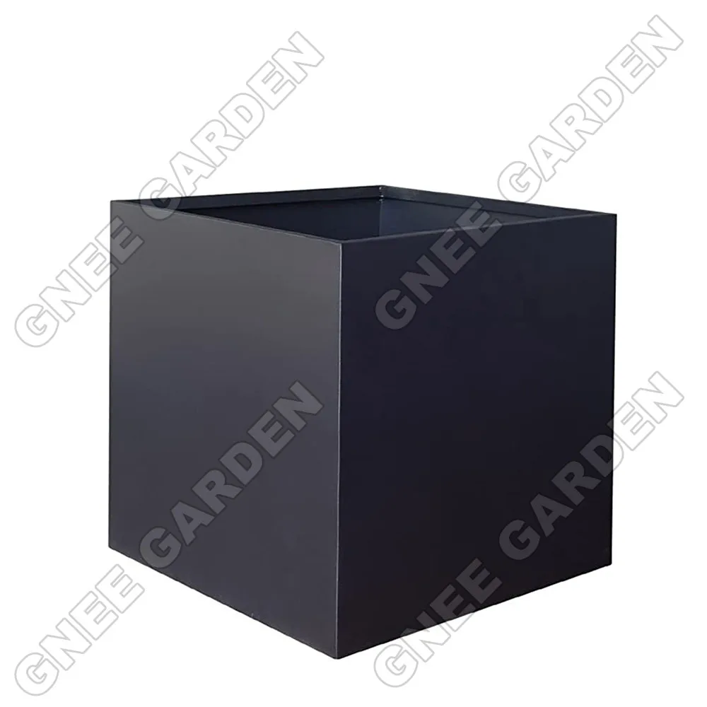 Large Steel metal planters for outdoor plants galvanized metal planter