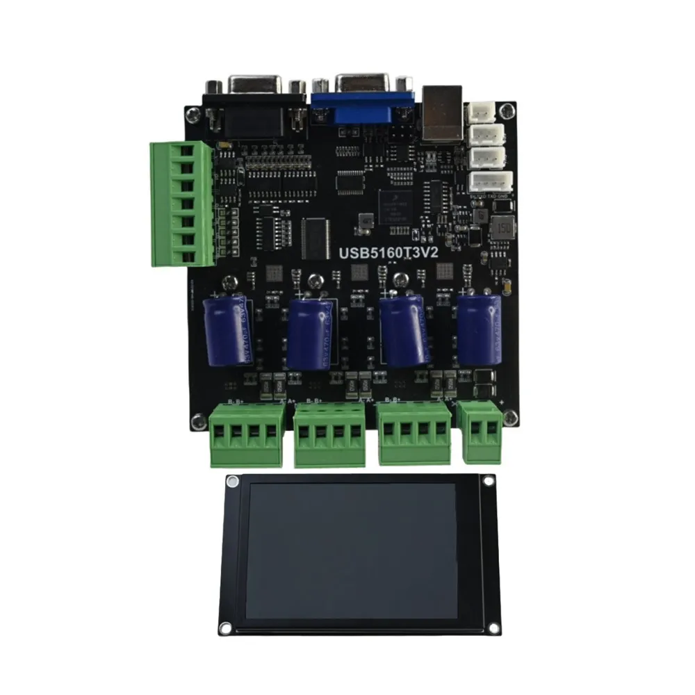 Integrated Control Panels USB5160 Mach3 Motion Control Card With ICD Display USB Mach3 Controller Board 3/4/5/6 Axis