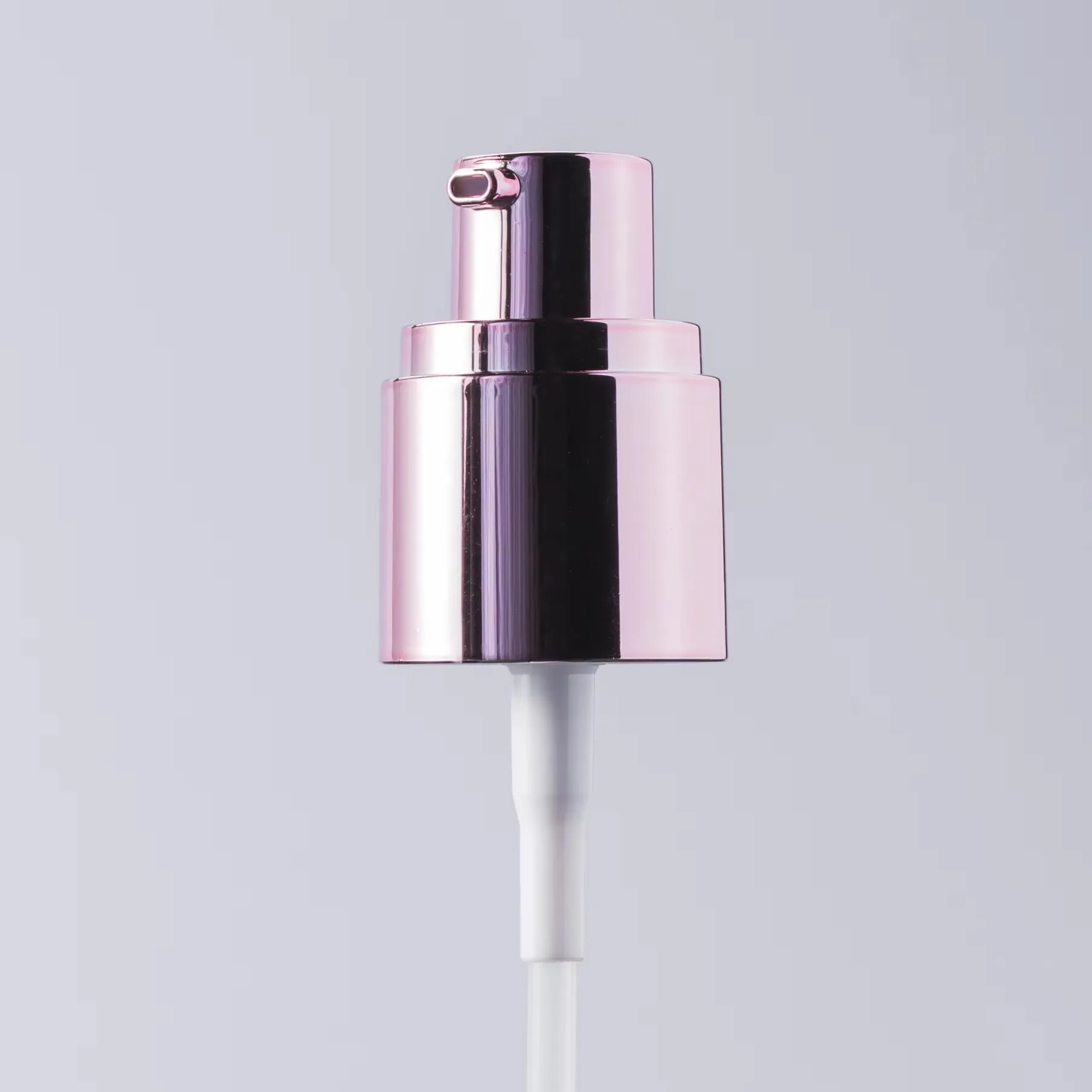 Luxury Reusable 20mm 20/410 Electroplating Plastic Treatment Dispenser Bottle Pump For Serum Essence Foundation Primer Cosmetics