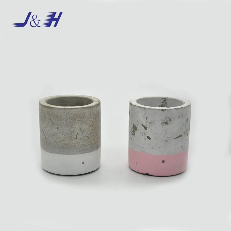 Home Decorative Modern   cement country style candle holder
