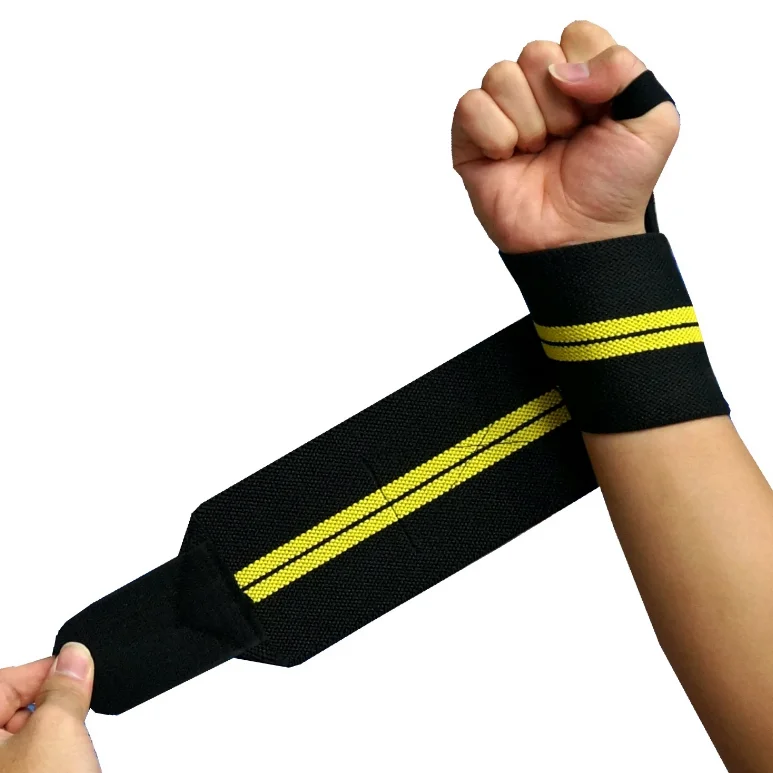 Durable fitness wrist wrap weight lift training gym strap