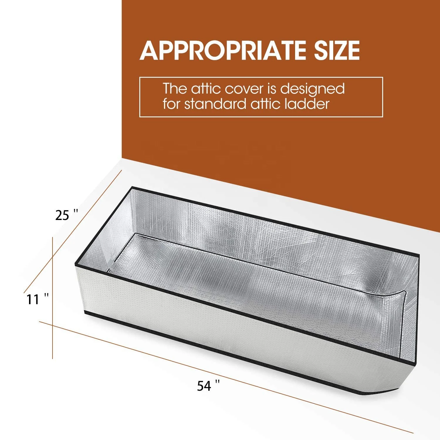 Attic Stairway Cover Fire Proof Attic Stairs Insulator for Pull Down Stair with Easy Installation Attic Ladder Cover