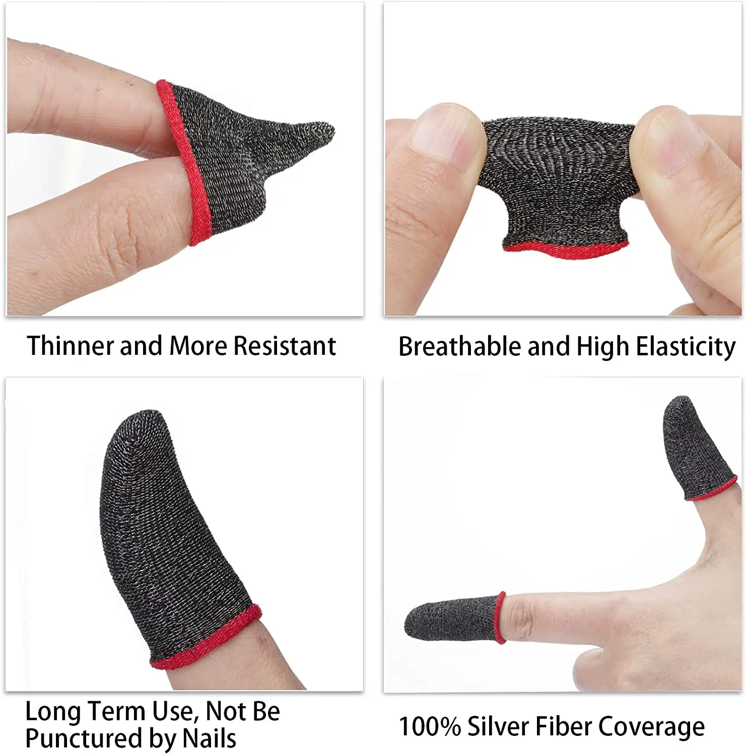 
Game Playing Games Controller Finger Covers Proof Gaming Thumbs Sleeve Breathable Sweat Finger Sleeve 