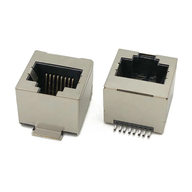  5222 модульный разъем вертикальный RJ45 PCB Женский SMT топ-вход