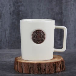 Stylish Hot-Selling 14 OZ Ceramic Cup Collector Series Large Milk Mug Classic Style With Handle Purchase Agent Staurbuckes Cup