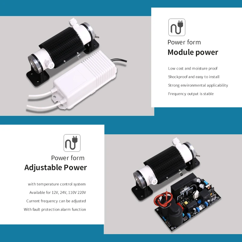 Ozocenter ozone factory Air cooling ceramic ozone tube