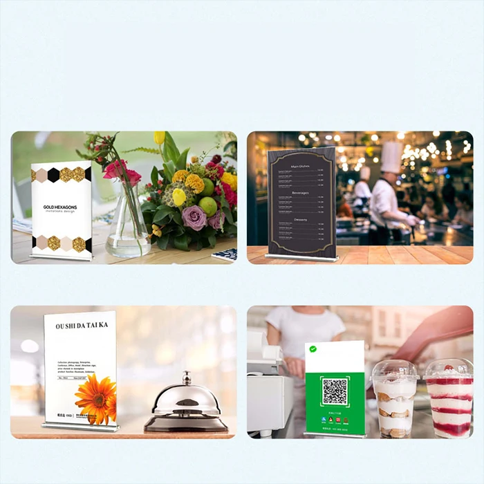 hotel bar restaurant drink list memo document poster holder acrylic plastic picture frame