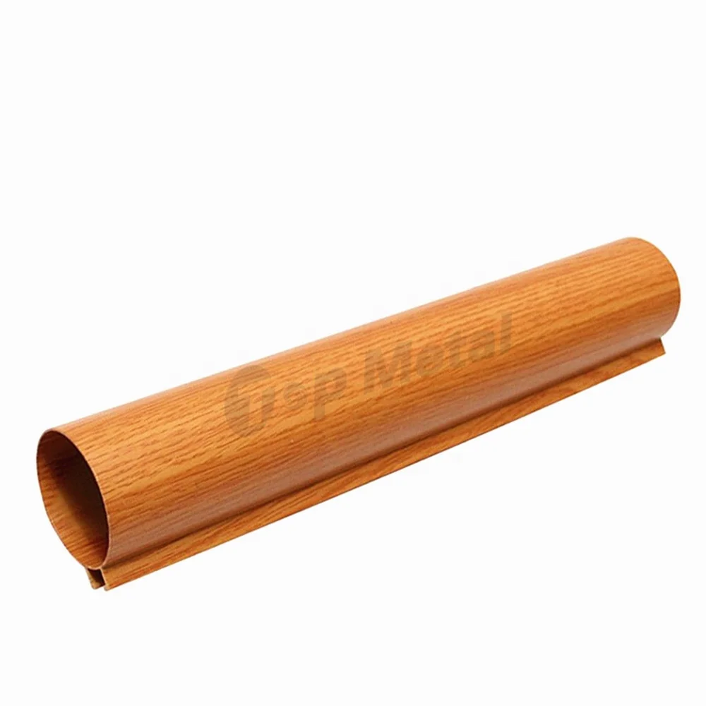 Aluminum Material Indoor Round Shape Ceiling Decoration Baffle Ceiling Profile Strip Metal Ceilings