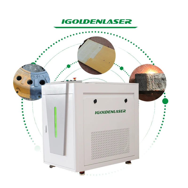 Pulse  1000w 300W 500W  1000W Air-cooled for Wood Paint High Precision Pulse Laser Cleaning Machine