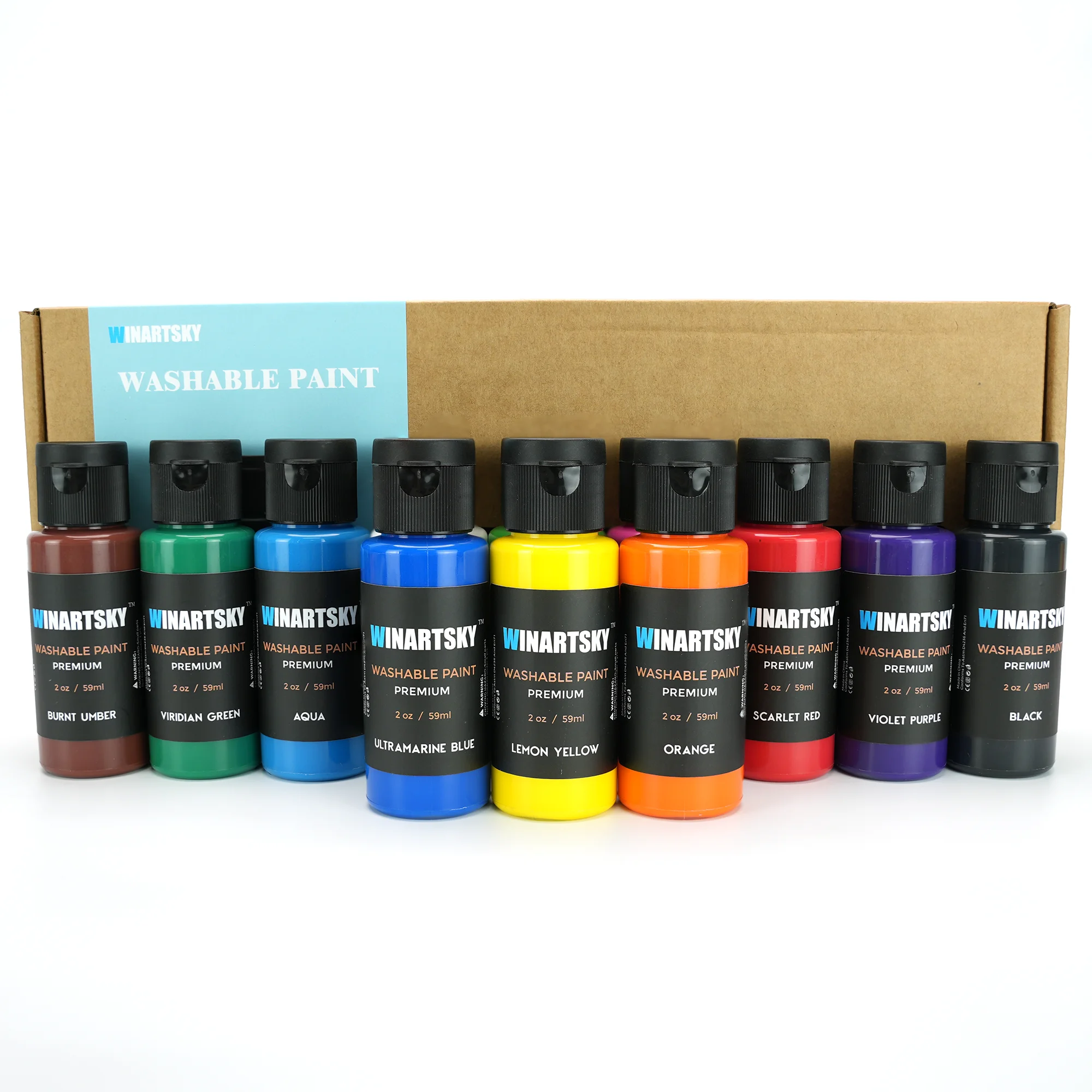 12 видов цветов моющаяся темперная краска для детей
