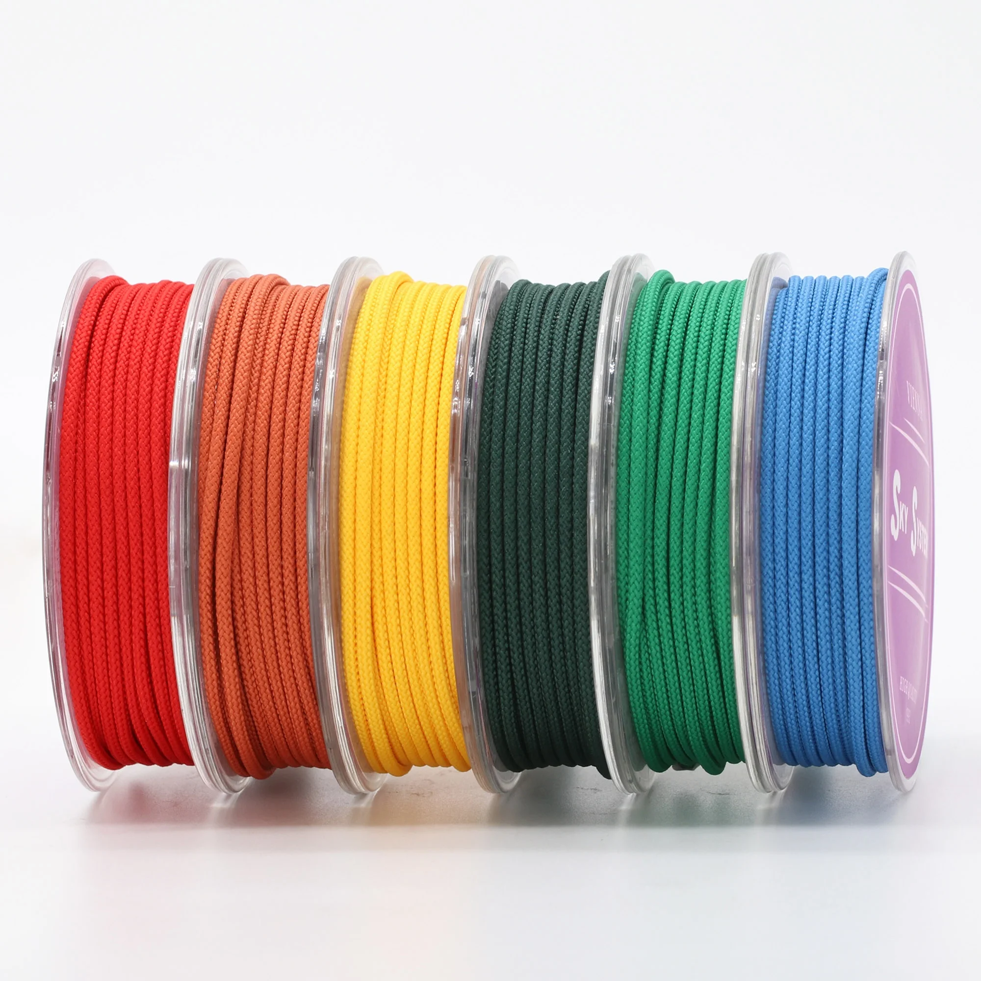 2.5mm round Polyester Lanyard Beaded Cord Jewelry Accessory Material Braided Bracelet & Necklace Rope