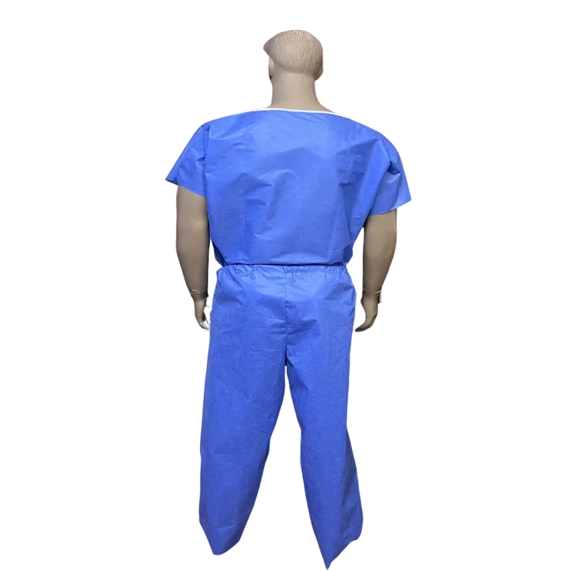 Breathable back panel surgical scrub suits oem manufacturer wholesale disposable medical scrub suit Surgeon scrubs