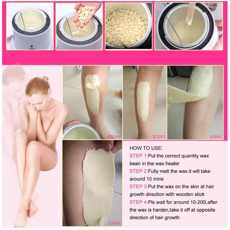 10 видов цветов 150 г/упак. воск для удаления волос нет полосы твердый унисекс подмышки руки ноги эпиляции красоты