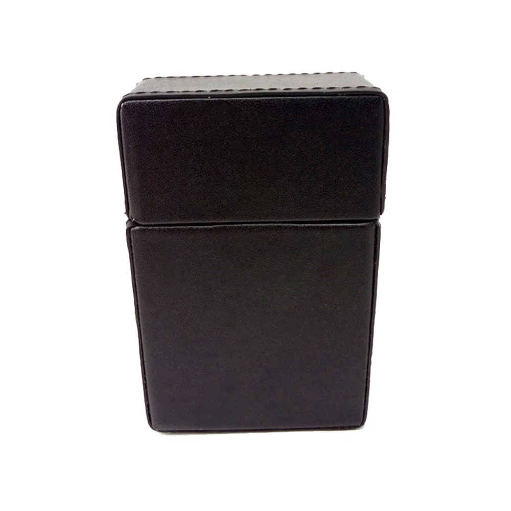 
custom high quality leather cigarette case with magnet and paper skin 