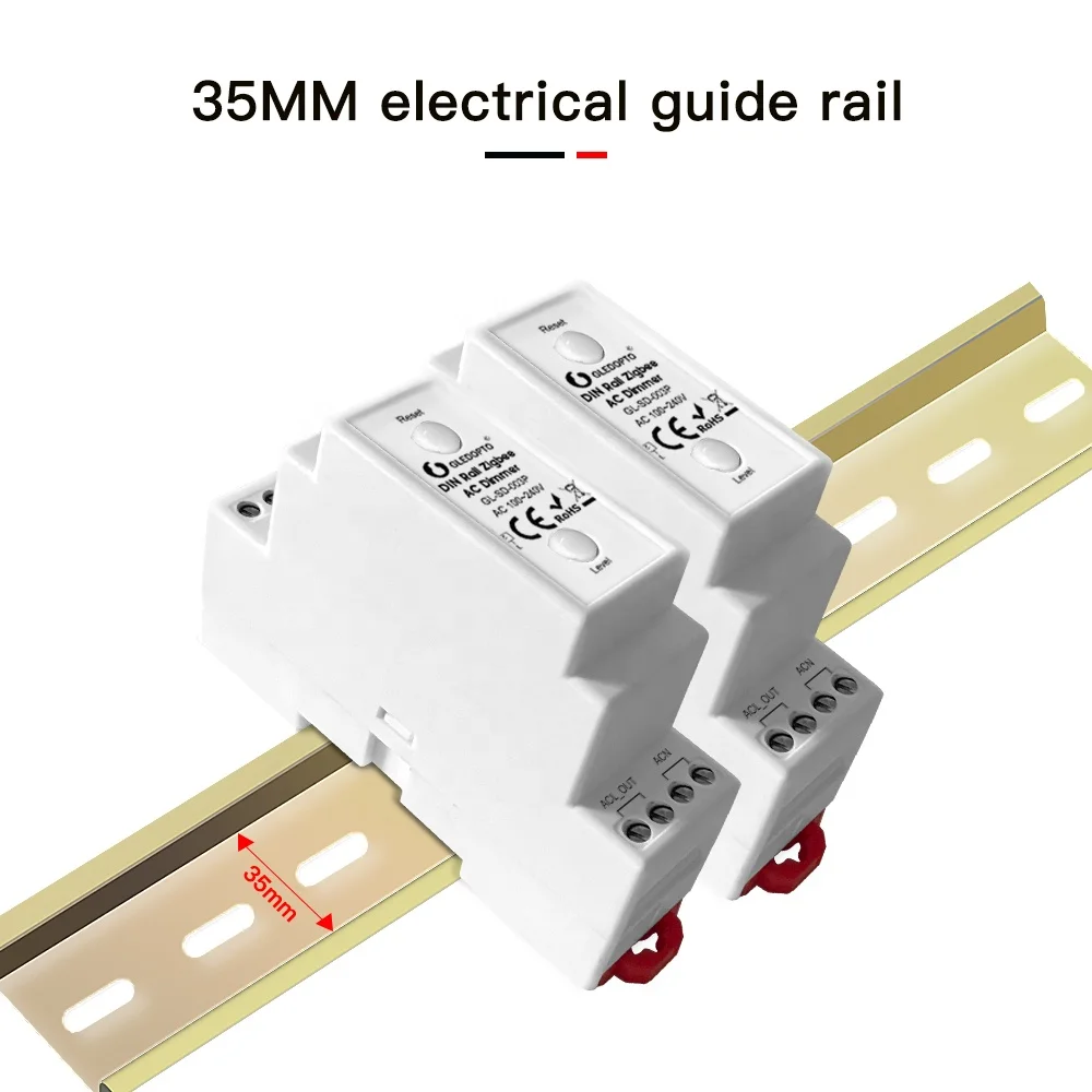GL-SD-003P Gledopto 35 мм Din-rail ZigBee светодиодный диммер 100-240 В ТРИАК совместимый домашний ассистент переключатели