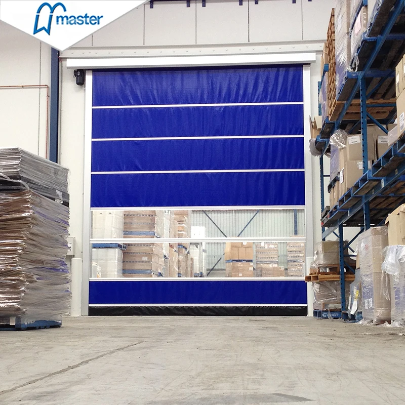 Master Well Wholesale PVC Curtain Rapid Acting Automatic High Speed Shutter Roll Up PVC Door