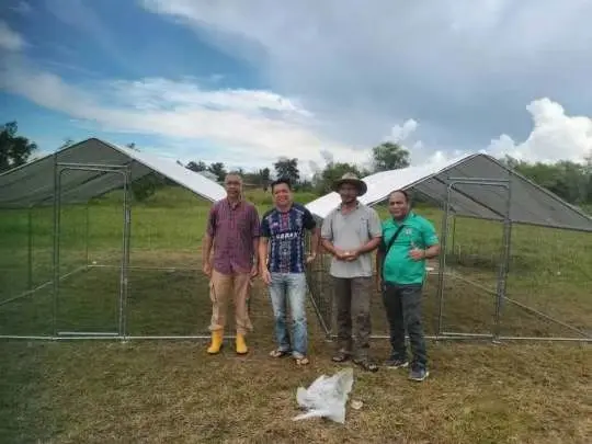 Extra Large Spire-Shaped Walk-In Coop Waterproof Anti-Ultraviolet Cover for Chickens Poultry Rabbits Hen Run House Cage Farms