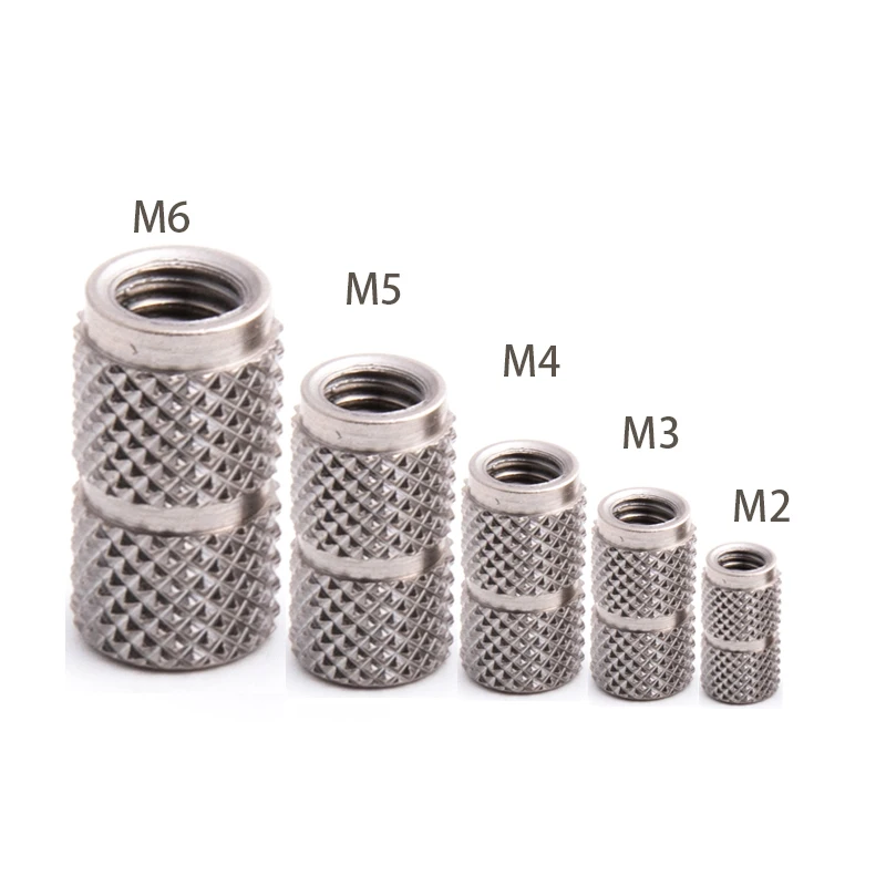 Factory Wholesale High Quality Stock Stainless Steel Nut Fastener Plastic Molding Injection Thread Insert Nut
