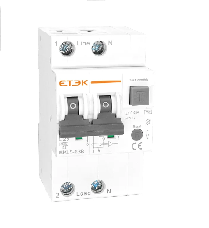 ETEK 4P EKL5-63B-3N2030 Type B  230V Earth Leakage Circuit Breakers RCCB Residual Current 30mA for EV Charger