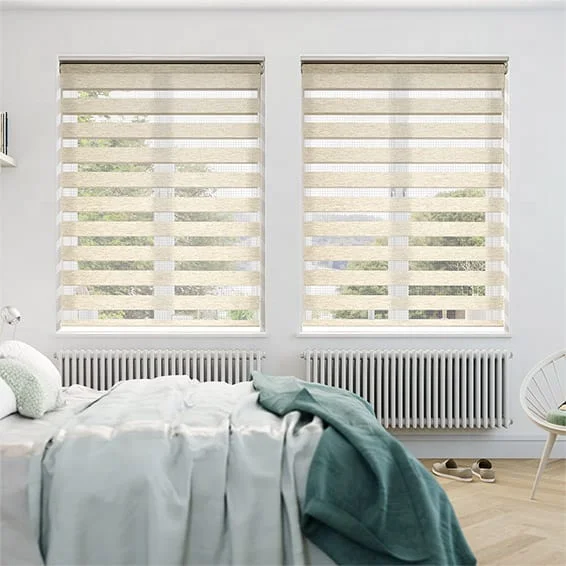 Living Room Window Manual Persiana Inteligentes Black Out Motorised Zebra Magnetic Window Blinds Shades