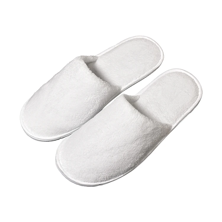 Superior quality cheap price custom hotel spa disposable coral velvet slippers for guest use