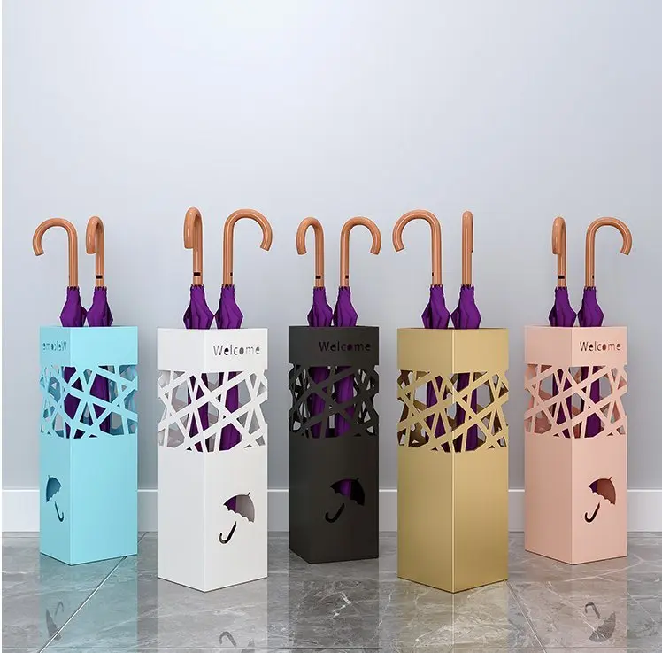 Hotel Home Office  Entryway Freestanding Decor Metal Indoor Umbrella Stand Holder Umbrella Holder Rack Storage Umbrella Stands