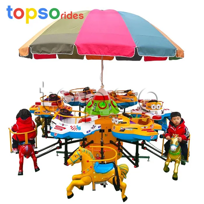 6/8/10/12 Seats Battery Operated Kids Swing Carnival Fairground Kiddie Ride