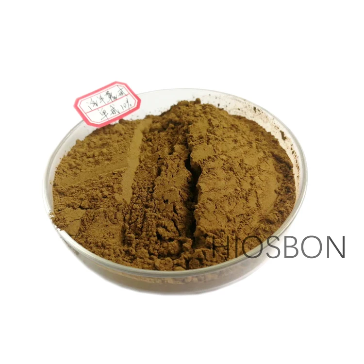 Недорогой, готовый к отправке, Cas 489-32-7, коричневый, желтый порошок, экстракт эпимедиума, Икариин