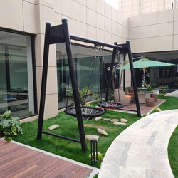 Heavy Load Outdoor Garden Adult Swing Playground Equipment Combination Rope Net Swing Sets