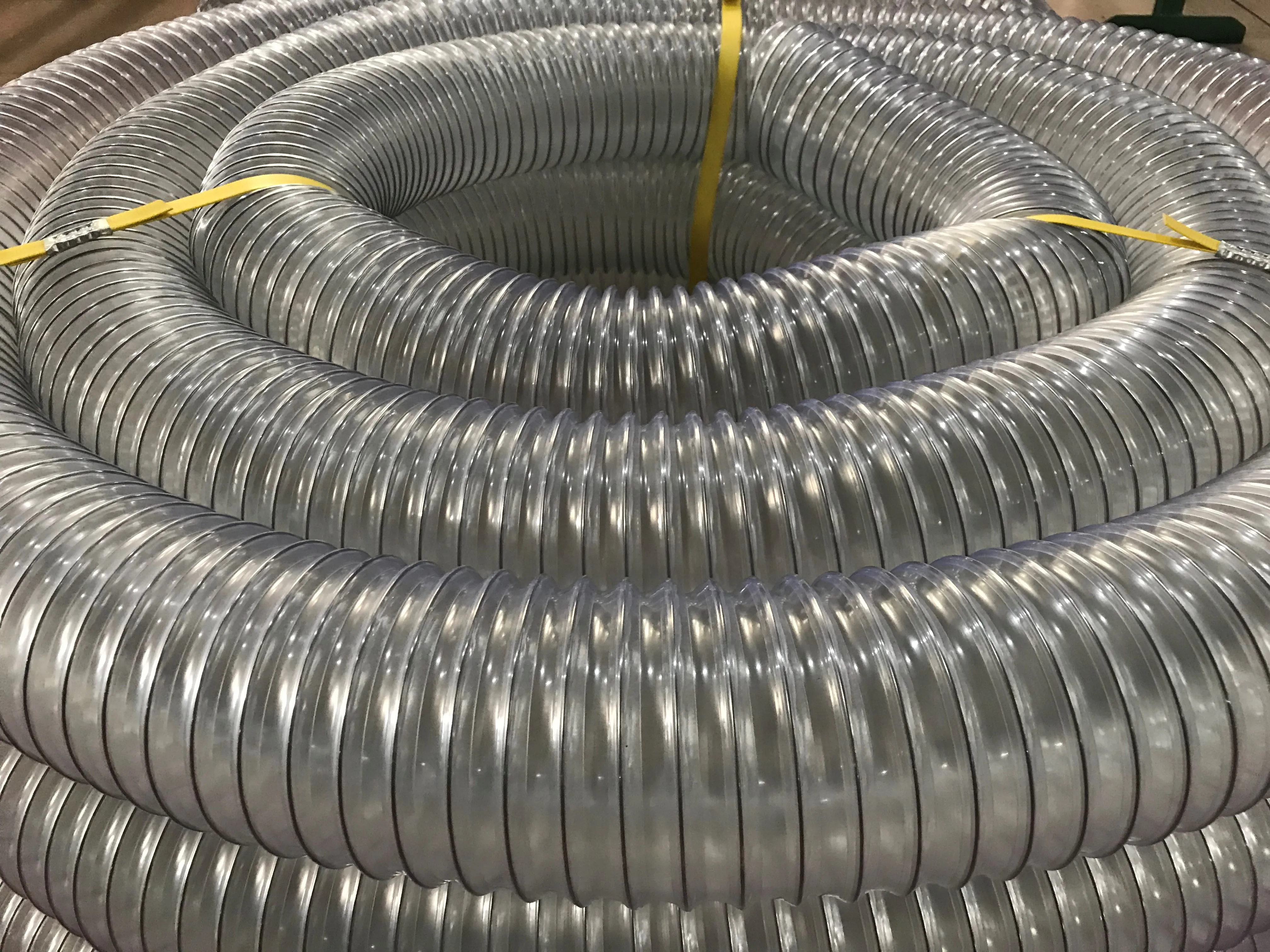 Flexible Clear PVC Spring Spiral Steel Wire Reinforced Water Hose Garden Pump Suction Hose