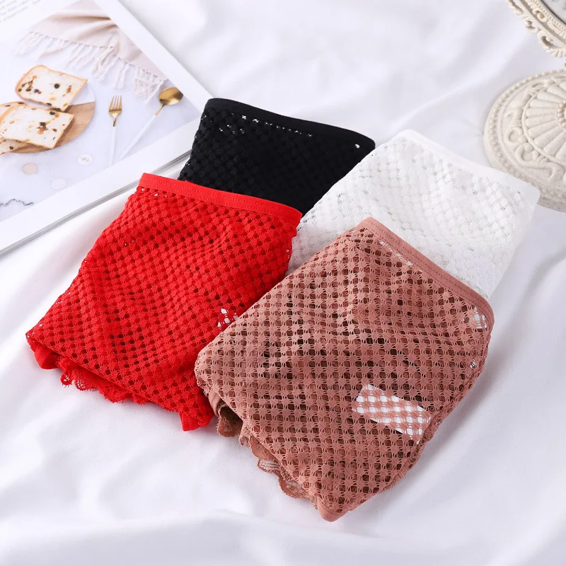 Women seamless spandex Comfortable panty Women high waist Thongs Sexy Underwear Lace Floral T Back Panties