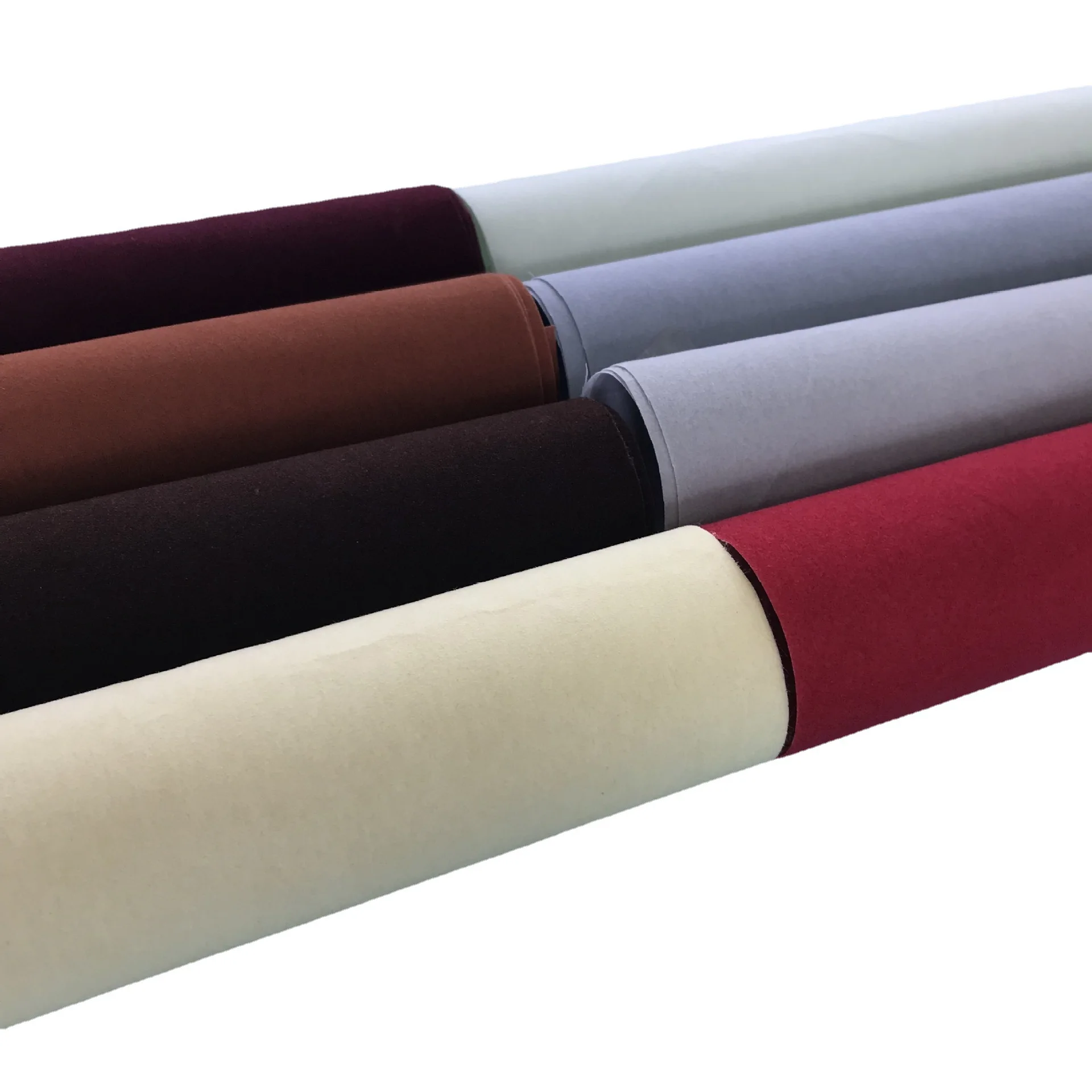 Bulk sales of custom flocking cloth recyclable fabric high quality best-selling packaging lining textile processing flannelette