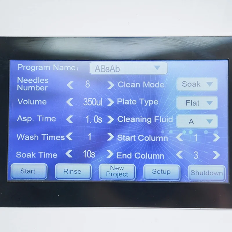 BIOBASE china elisa microplate washer manufacturer 96-well semi-auto microplate elisa washer for laboratory and hospital