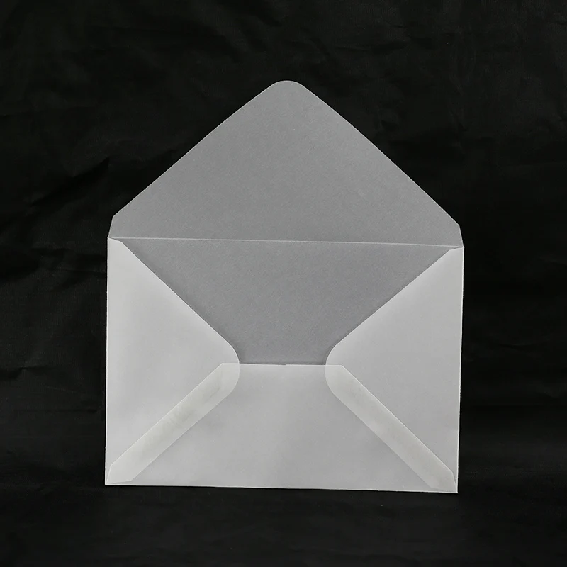 Aegean Gift Window Custom Printing 4x6 Vintage Transparent Christmas Envelope White for Wedding Invitation