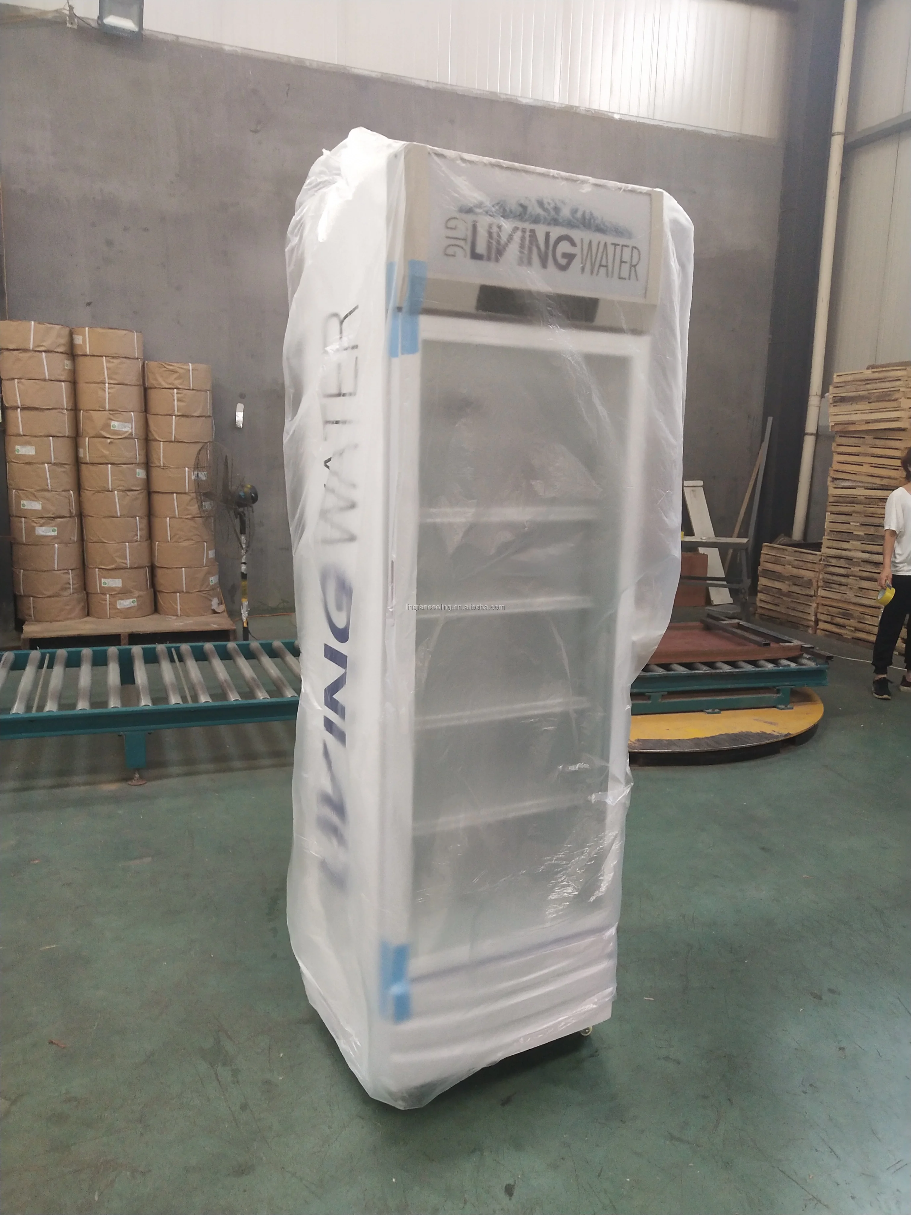 300L Commercial Refrigerator Glass Door Fridge