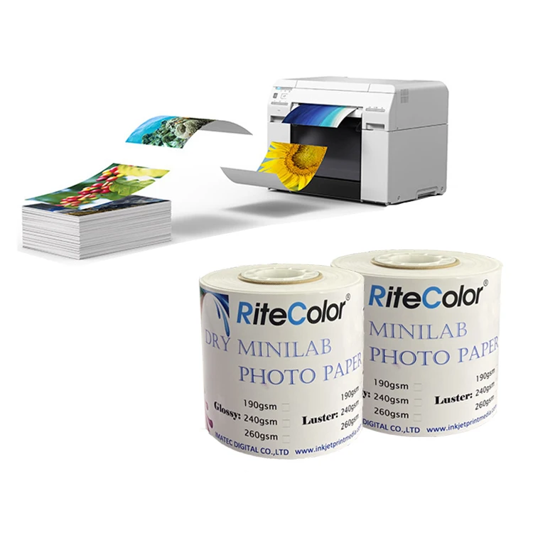 6 дюймов цифровая чернильно-струйная Водонепроницаемый Блеск искусства рулон фотобумаги для Fuji Instax Mini лаборатории сухой принтер