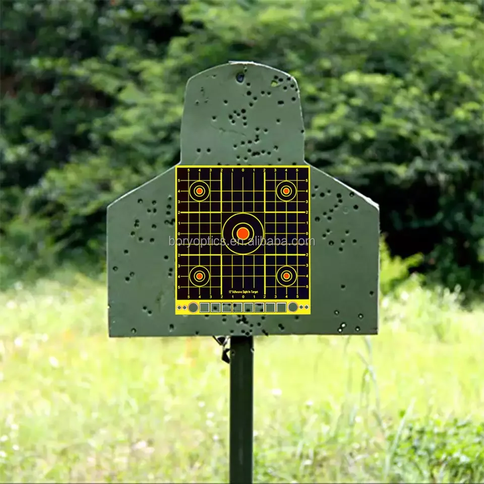 12' Shooting Target Adhesive Shoot Targets Splatter Reactive Stickers For Archery Bow Hunting Shooting Practice Training