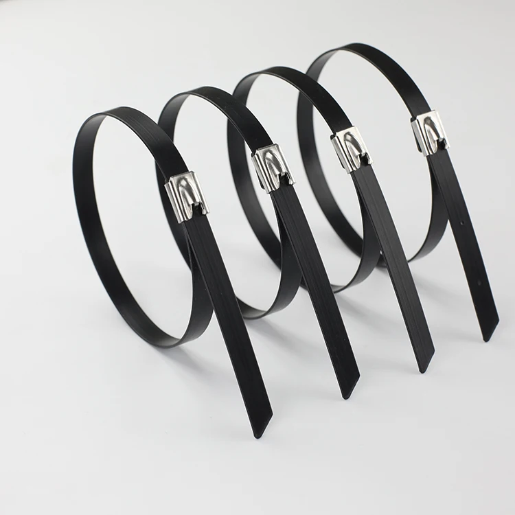 Anhui 304/316 stainless steel  cable ties with metal zip cable ties