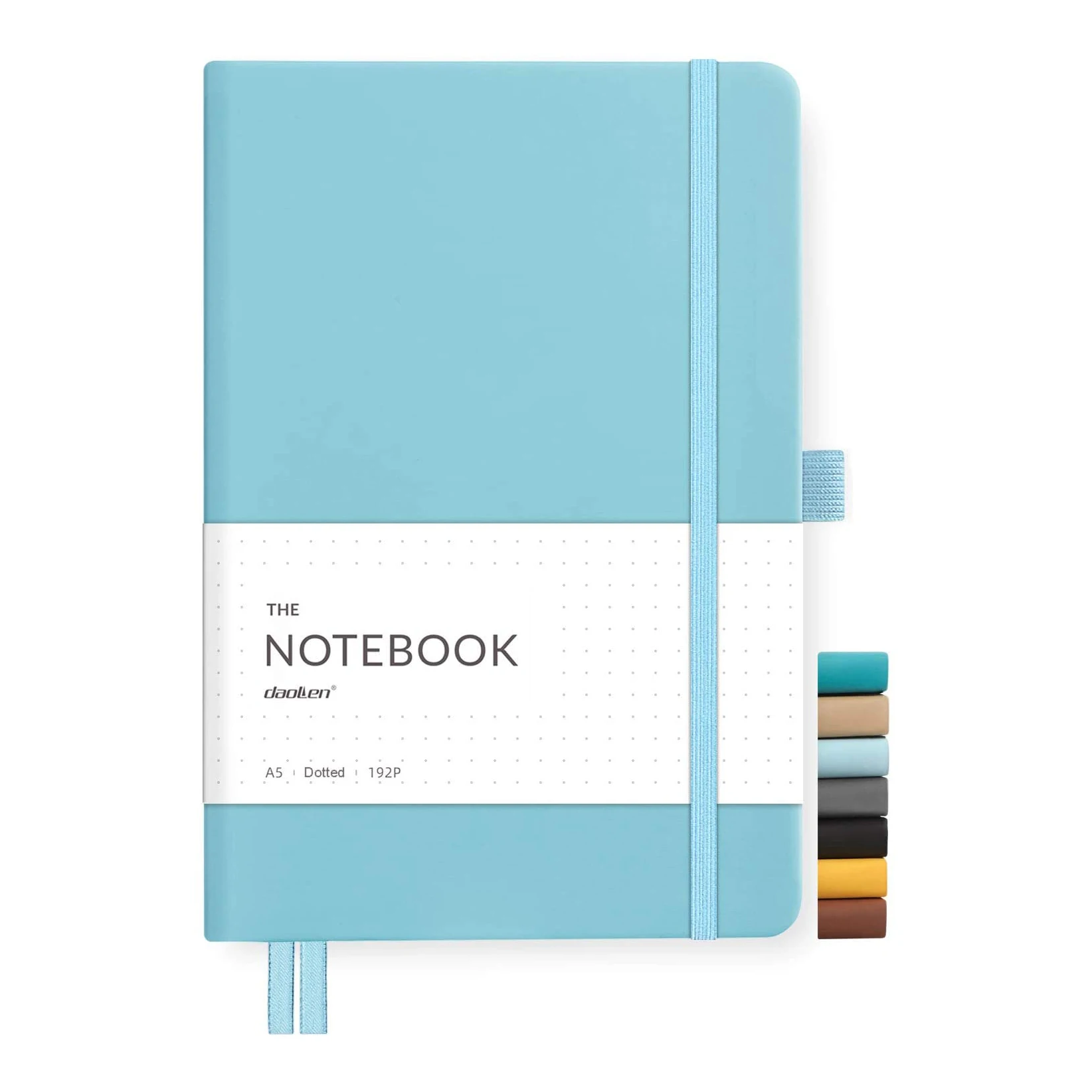 Leather Hard Cover Dotted Classic Notebook Journal Customize Planner Book With Inner Pocket