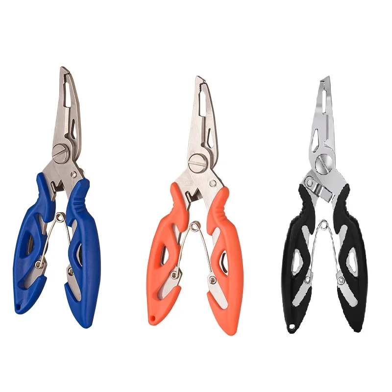 DN Fishing Plier Saltwater Stainless Steel Fishing Scissors Fish Hook Remover Split Ring Plier Line Cutter Fishing Accessories