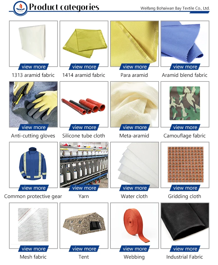 Hot Selling Product Para Aramid Woven Fabric Cut Resistant Protection Fabric