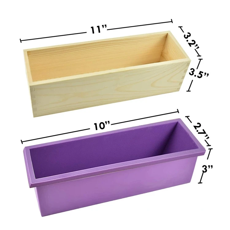 Geling hot sell wood manual soap cutter custom rectangular mould family diy soap making kit