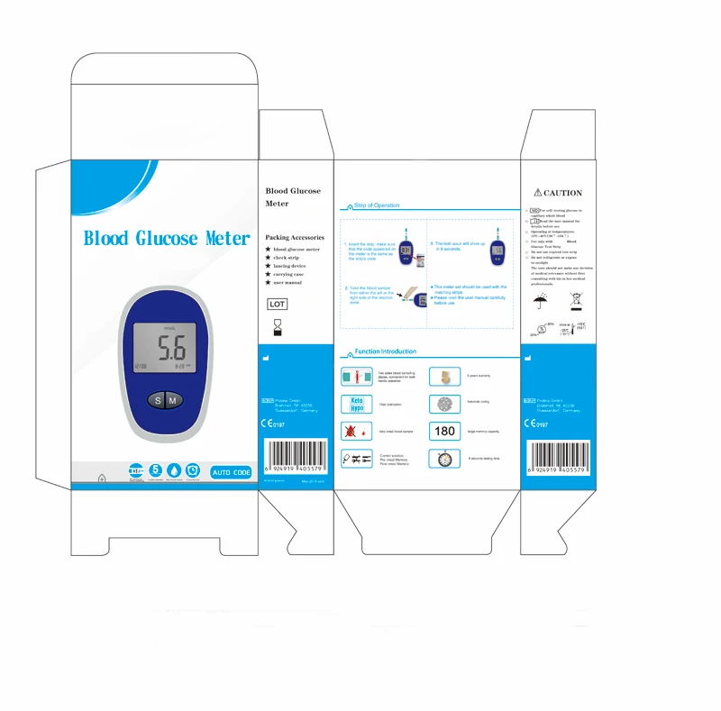 
Multi functional blood glucose meter MSLBG109 