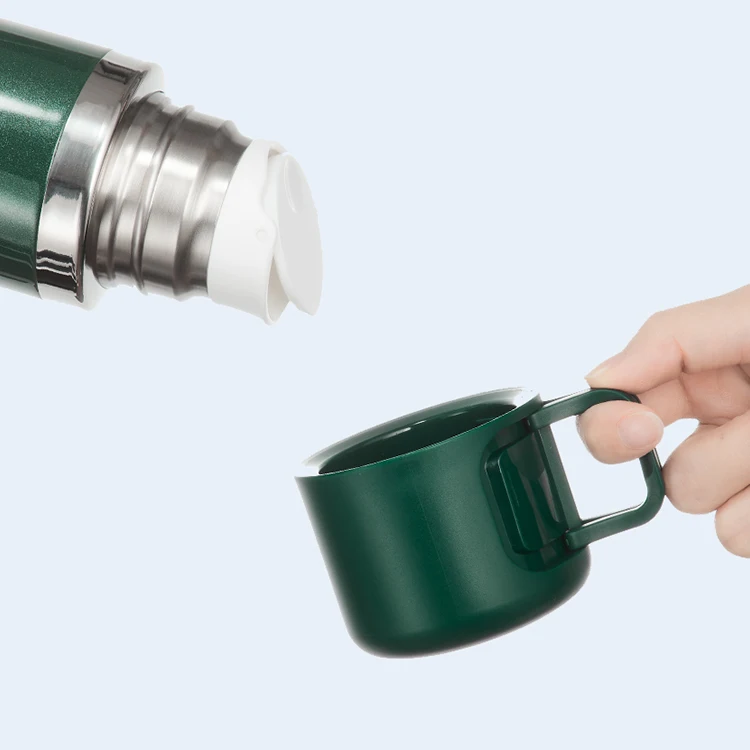 Manufacturer Insulated Waterbottle Vacuum Flask Stainless Steel Water Bottle Thermal With Cup Alibaba Hot Sale