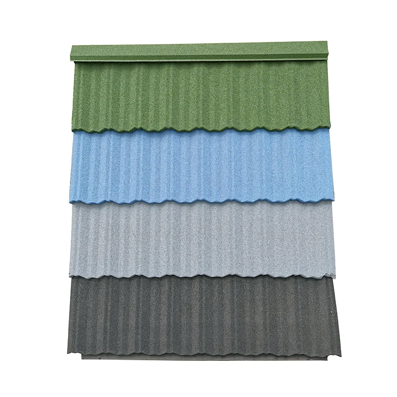 JHL brand roofing tile color stone coated metal sheet roof for house