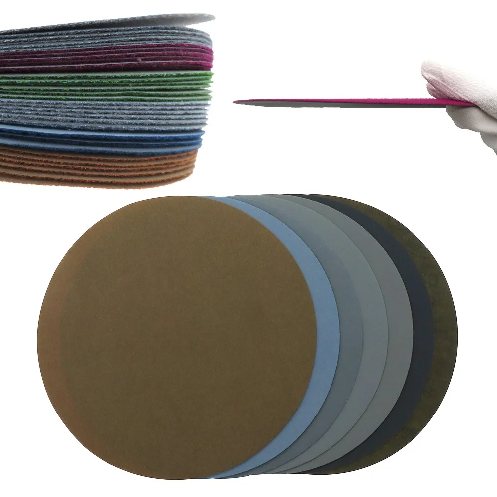 9Inch 225MM 60 to 10000Grit 996A Hook and Loop Silicon Carbide Abrasive Disc Sandpaper Sanding Disc for Polishing Grinding