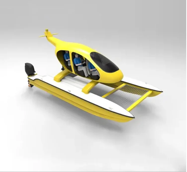 Catamaran  water  helicopter   fiberglass  Entertainment  boat  for  sale